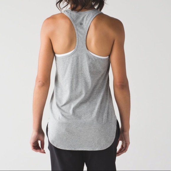 Lululemon Yogi Racer Back III Scoop Neck Grey. - Picture 3 of 6